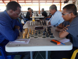 An absolute entry to all local chess tournaments, is Frankie Farley (left). Unless he is travelling, Farley contests every competition. He remains a menacing figure in tournaments and disappoints many who have intentions of winning prizes. That is the nature of competition that is required in local chess. The Guyana Chess Federation is hosting a seven-round Swiss-system tournament that began yesterday and continues today at the National Resource Centre in Woolford Avenue from 09:30 hrs.