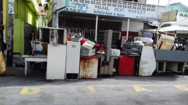  The items placed on the street