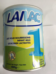 Not for sale or distribution: A can of the controversial Lailac formula 