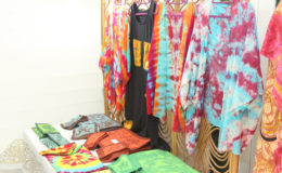 Some of the textiles which were being displayed yesterday at the exhibition.
. 