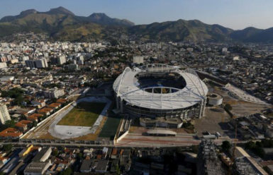 An aerial view of the Olympic Stadium in Rio de Janeiro. (Reuters photo) 