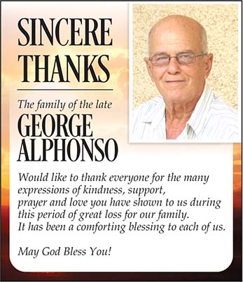 Sincere Thanks- George Alphonso 4x2