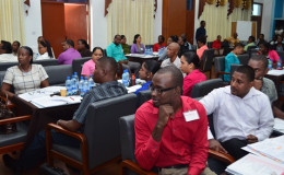 A section of the participants at the Monitoring and Evaluation Training (GINA photo)