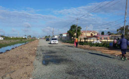 The Dennis Street, Sophia road shortly after it was rehabilitated in April (MPI photo)