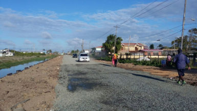 The Dennis Street, Sophia road shortly after it was rehabilitated in April (MPI photo) 
