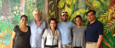 From left are Dr Raquel Thomas-Caesar, Ken Rodney, Erika Morales, Adit Sharma, Vanessa Benn and Manuel Juandiego (Mexico Embassy photo) 