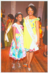 Renita Crandon-Duncan and her younger daughter at the Mother and Daughter Pageant