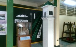 Architectural pieces on display at the exhibition   