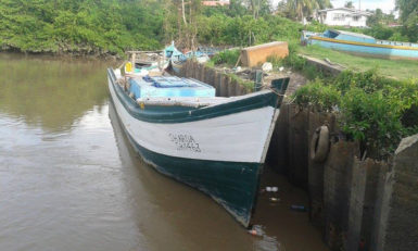  Boat that was detained at the Number 65 koker