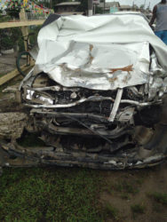 The motor car PSS 222 that struck down Sealey. 