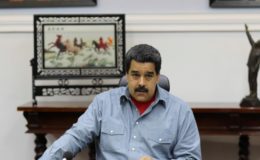 Venezuela's President Nicolas Maduro attends a Council of Ministers meeting at Miraflores Palace in Caracas, Venezuela May 13, 2016. Miraflores Palace/Handout via REUTERS