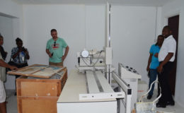 The x-ray machine at Parika Health Centre already set up (GINA photo)
