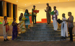 Students from the National Drama School during the presentation. (National Commemoration Commission photo)