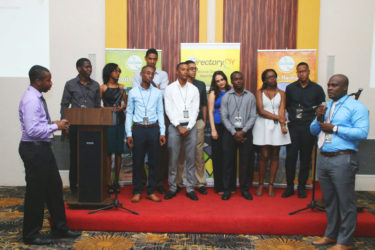 The Intellect Storm Team during the launch of their software app and website Directory.gy.  