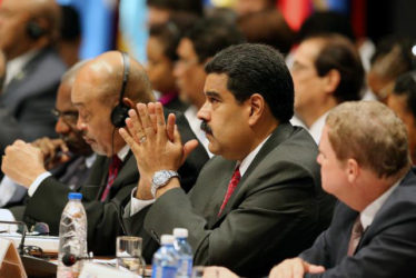 Venezuela’s President Nicolas Maduro (C) attends the opening of the 7th Summit of Heads of State for the Association of Caribbean States in Havana, Cuba, June 4, 2016. (Reuters/Alejandro Ernesto/Pool)