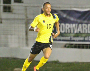  Calaum Jahraldo-Martin … scored twice for Antigua and Barbuda. (file photo)  