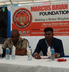 Commander of B Division, Ian Amsterdam (left) and Marcus Brian Bisram