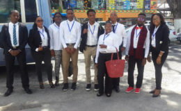 The volunteers who left for Barbados
