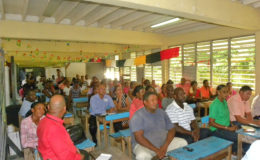 The vendors at the meeting (Ministry of Public Infrastructure photo)