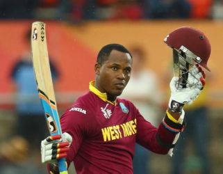 Marlon Samuels … top-scored with 92 as West Indies chased down 266 to beat Australia at Warner Park last Wednesday.  