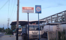 The R. Prasad Service Station at Mon Repos, ECD where the robbery occurred.