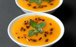 Pawpaw Fruit Soup with Passion Fruit Photo by Cynthia Nelson
