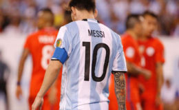 Argentina’s Lionel Messi is turning his back on international football following Sunday’s Copa America defeat of Argentina by Chile.