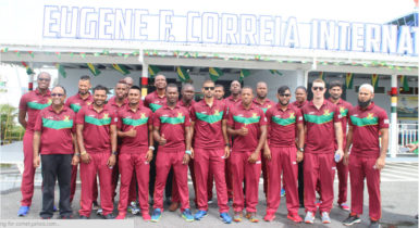 The Guyana Amazon Warriors winged out for St Kitts yesterday ahead of the clash against the St Kitts and Nevis Patriots on Thursday as the 2016 Hero CPL T20 Tournament bowls off.