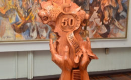 The Winslow Craig piece after its unveiling   (GINA photo)
