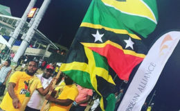 A scene from last night’s CPL game in St Kitts-Nevis (twitter.com/sknpatriots)
