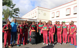 Director of Sport Christopher Jones welcomed the Guyana Amazon Warriors Sunday upon their return home ahead of their four matches which begin this week.
