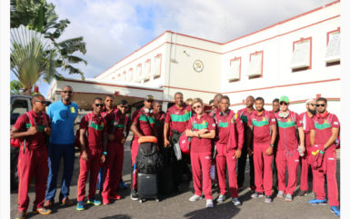 Director of Sport Christopher Jones welcomed the Guyana Amazon Warriors Sunday upon their return home ahead of their four matches which begin this week. 
