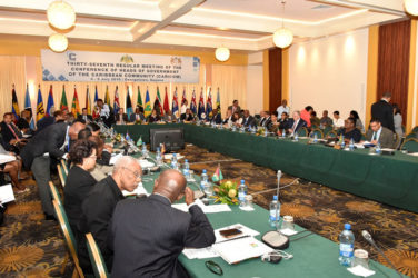 The Caricom Heads meeting 