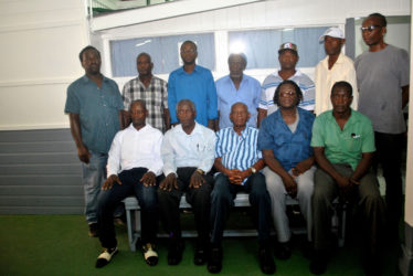Riled up: The members of the GCAG who visited the office of the Stabroek News earlier this week.
