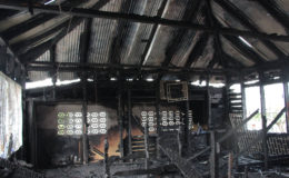  The destroyed Drop-In Centre where Antonio and Joshua George died. (Ministry of Social Protection photo)
