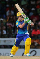 South African AB de Villiers … hammered a top score of 82 for Barbados Tridents. (file photo)