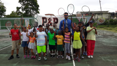 Some of the participants of 12th annual P&P tennis camp. 
