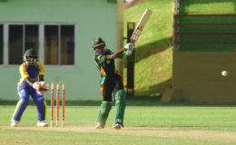 Shemaine Campbell batted well but was unable to save Guyana from their first defeat. (Orlando Charles photos)