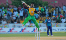 Jason Mohammed is overjoyed as the Guyana Amazon Warriors defeat the Barbados Tridents to move to the top of the point’s standings.