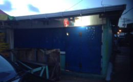 The stall which is operated by the couple and where the robbery occurred.