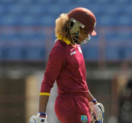 West Indies batsman Hayley Matthews … failed to score.  