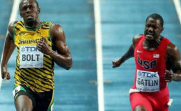 Usain Bolt (left) and Justin Gatlin
