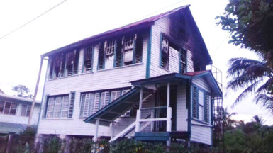 The building after the fire 