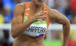 Dafne Schippers of Netherlands competes. (REUTERS/Dominic Ebenbichler)