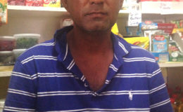 Kemraj Persaud in his shop
