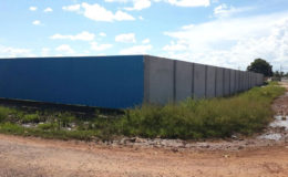 A section of the completed fencing that was done at the Tabatinga Recreational Ground 