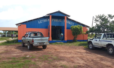 A glimpse of the recently rehabilitated Lethem Public Market - work which was undertaken by the Lethem Town Council 