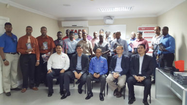 Government and private sector functionaries at Wednesday’s seminar with Starr Computers and Lenovo officials