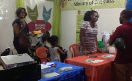 Booths at the Berbice Expo and Trade Fair