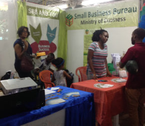 Booths at the Berbice Expo and Trade Fair